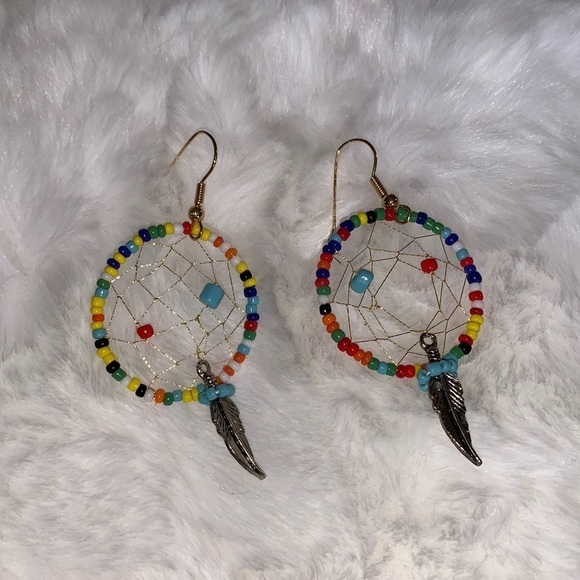 Dream Catcher Earrings, © 1994 Boci - Picture 1 of 6